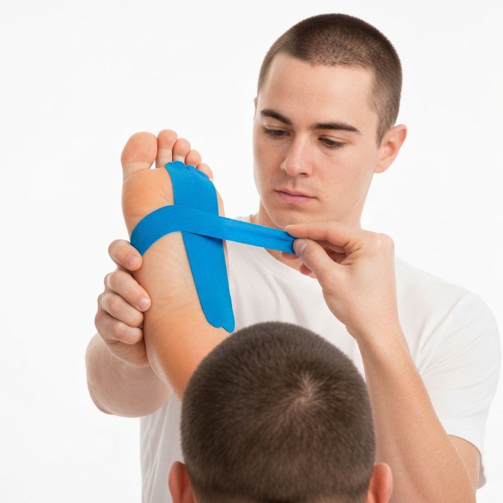 Safe tape removal technique: peeling tape slowly at a low angle while supporting the skin with the other hand