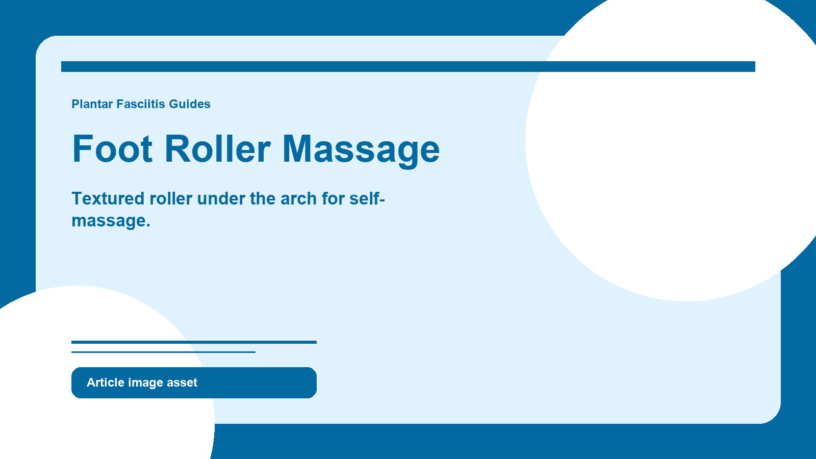 TheraBand foot roller massage for plantar fasciitis