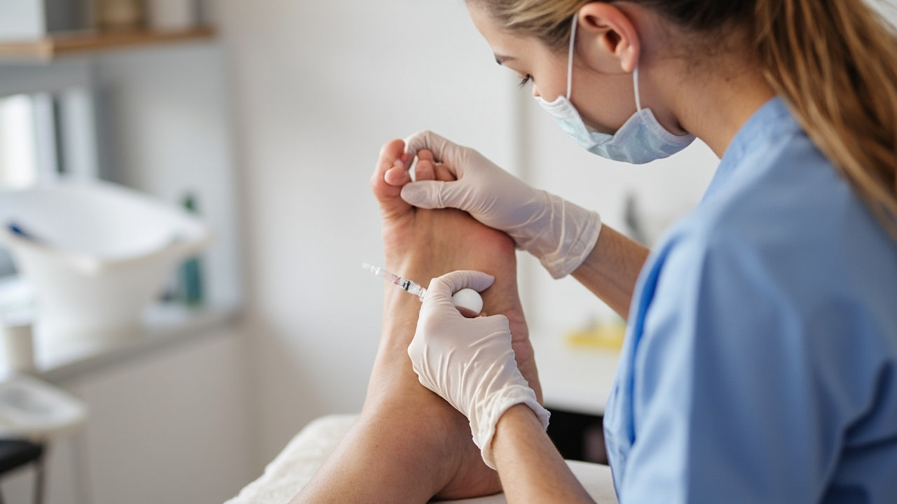 PRP therapy for plantar fasciitis hero image showing consultation and treatment preparation