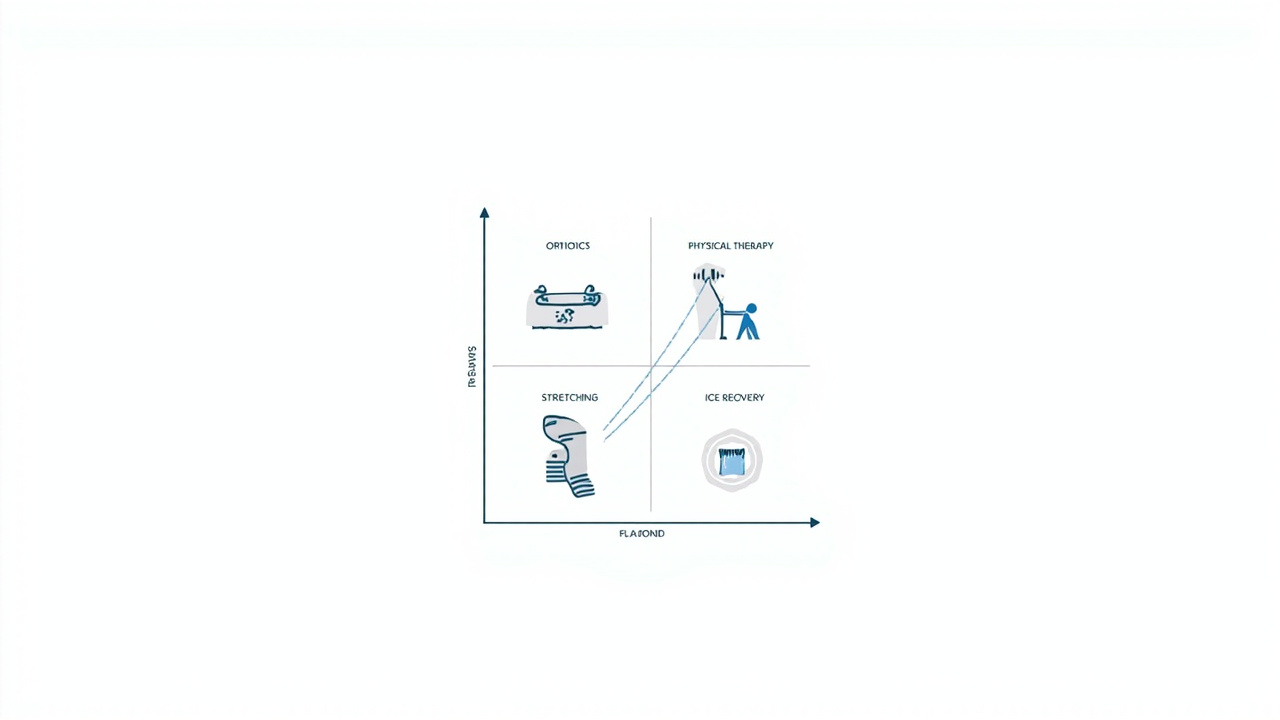 Treatment combination matrix showing which therapies work synergistically with shockwave therapy