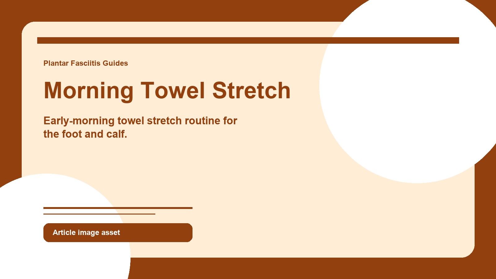 Morning towel stretch routine