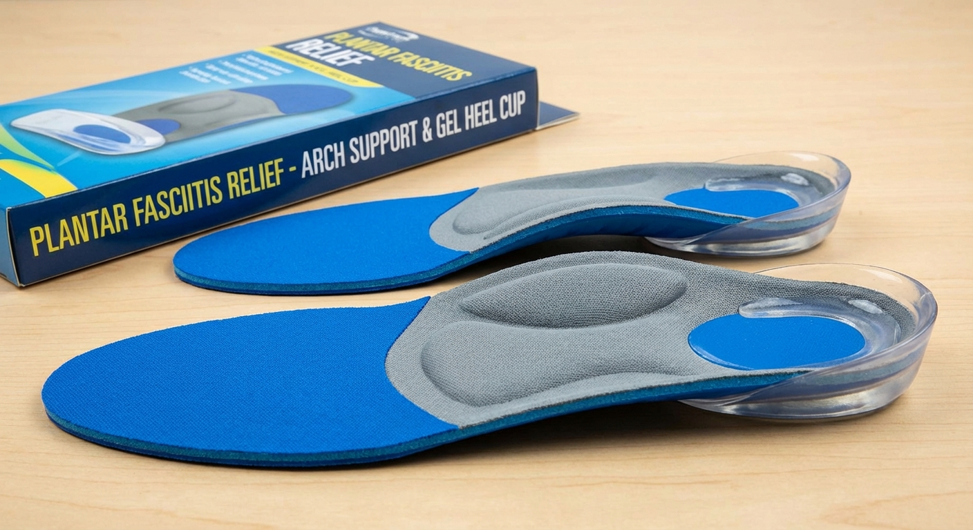 Orthotic insoles for plantar fasciitis arch support and pressure relief